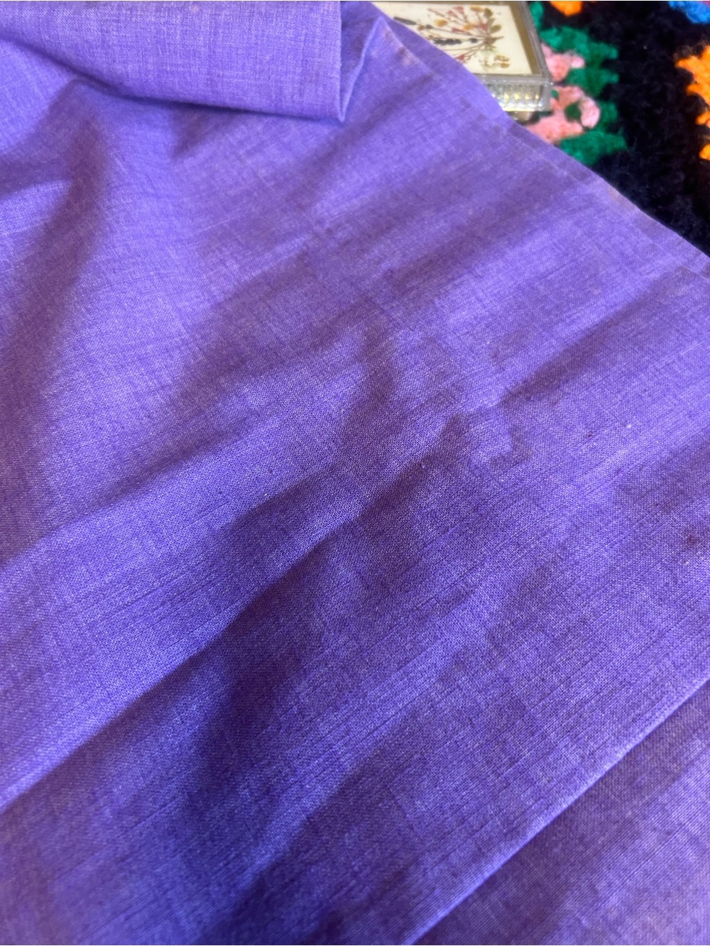 Lanz original Lavender Long-Sleeve prairie  embroidered Dress - Picture 7 of 16
